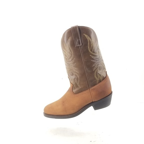 Laredo Paris 4242 Men's Brown Leather Western Cowboy Vamp Boots size 10D - Picture 6 of 12